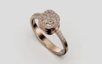 Bague de fiançailles pas chère en or 18 carats avec diamant certifié – Disponible à Casablanca Maarif chez Bijouterie Vitchi