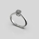 Bague solitaire diamant en or 18 kt – Bijouterie Vitchi Casablanca