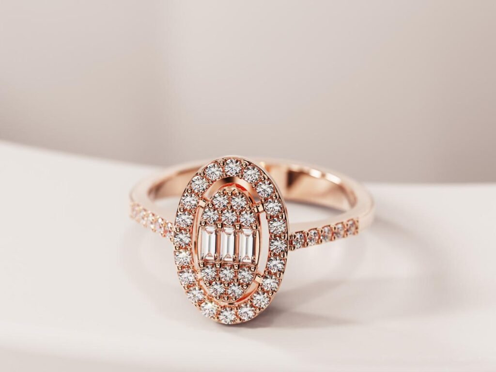 Bague de mariage diamant et or 18 kt – Vitchi Casablanca