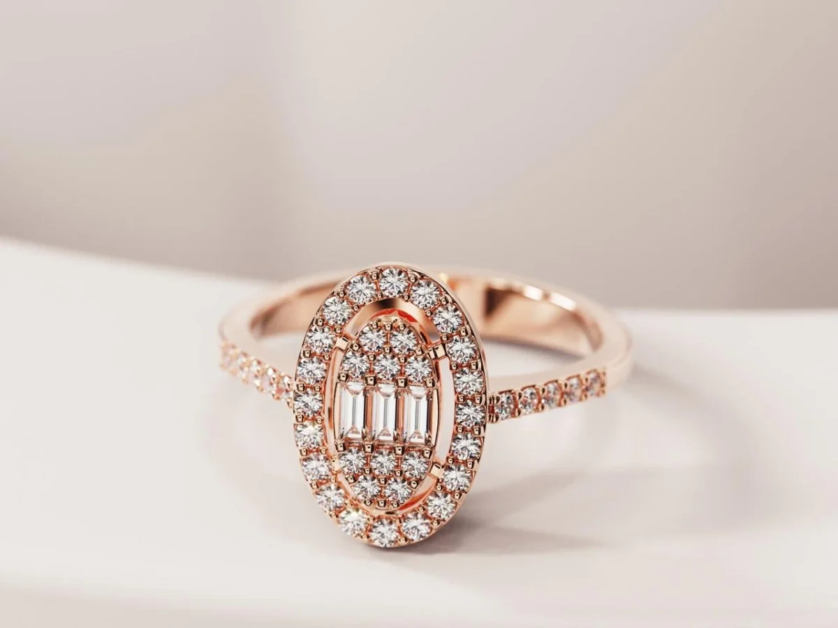 Bague de Mariage Diamant et Or 18 kt - Image 1