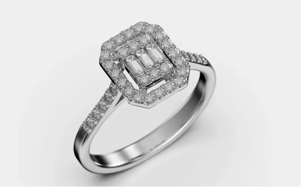 Alliance de mariage en diamant en or 18 carats – Bijouterie VITCHI Casablanca
