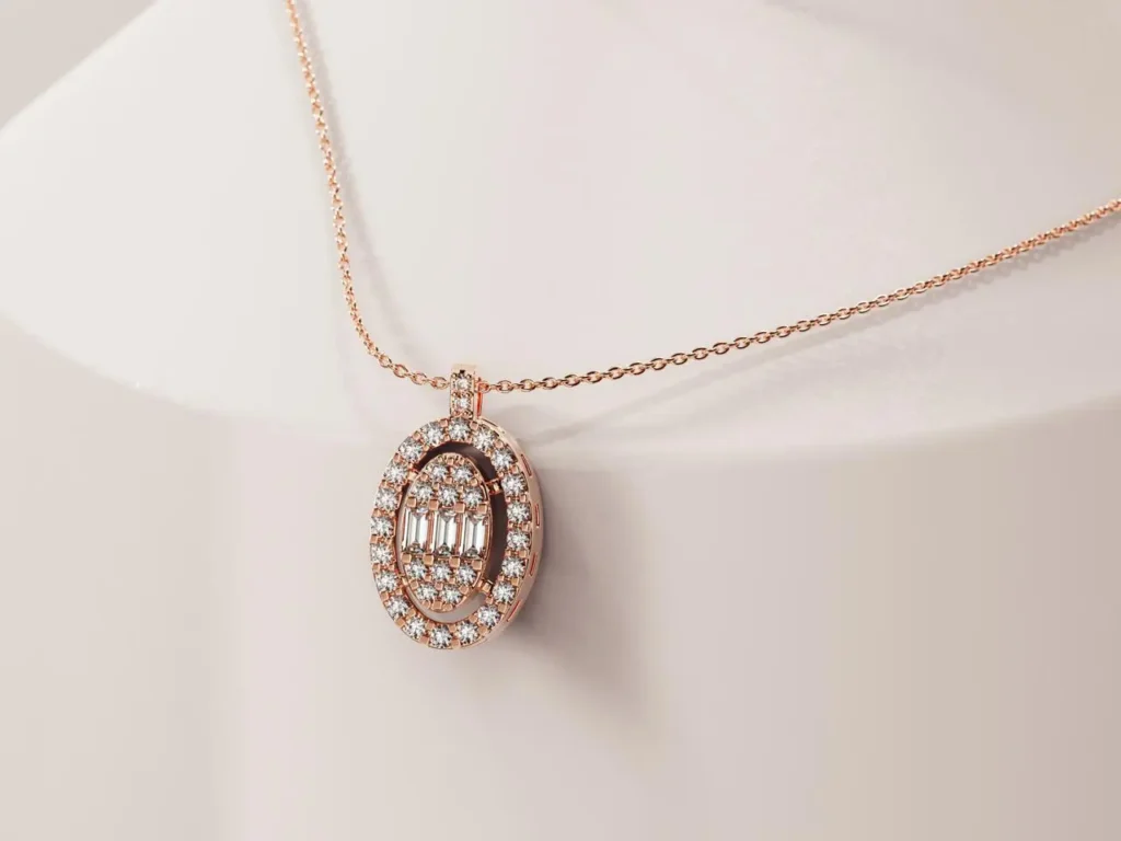 Collier diamant or 18 carats – Bijouterie VITCHI Casablanca