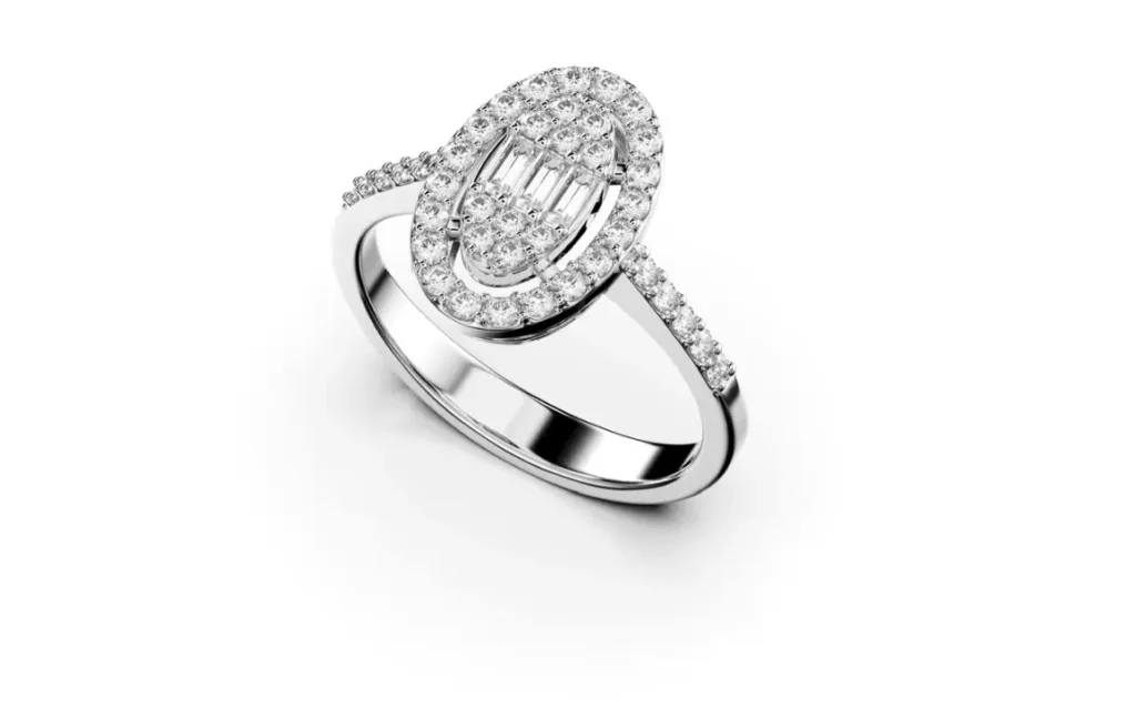 Bague de mariage en or 18 carats sertie de diamant – Bijouterie VITCHI