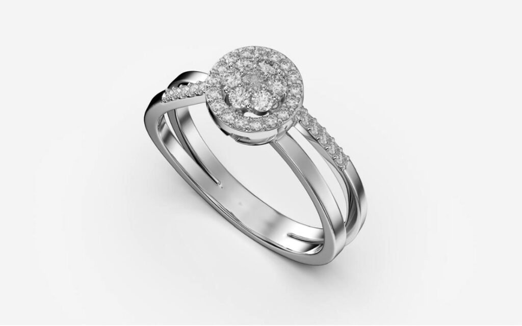 Bague de Fiançailles en Diamant - Bijouterie Vitchi Casablanca