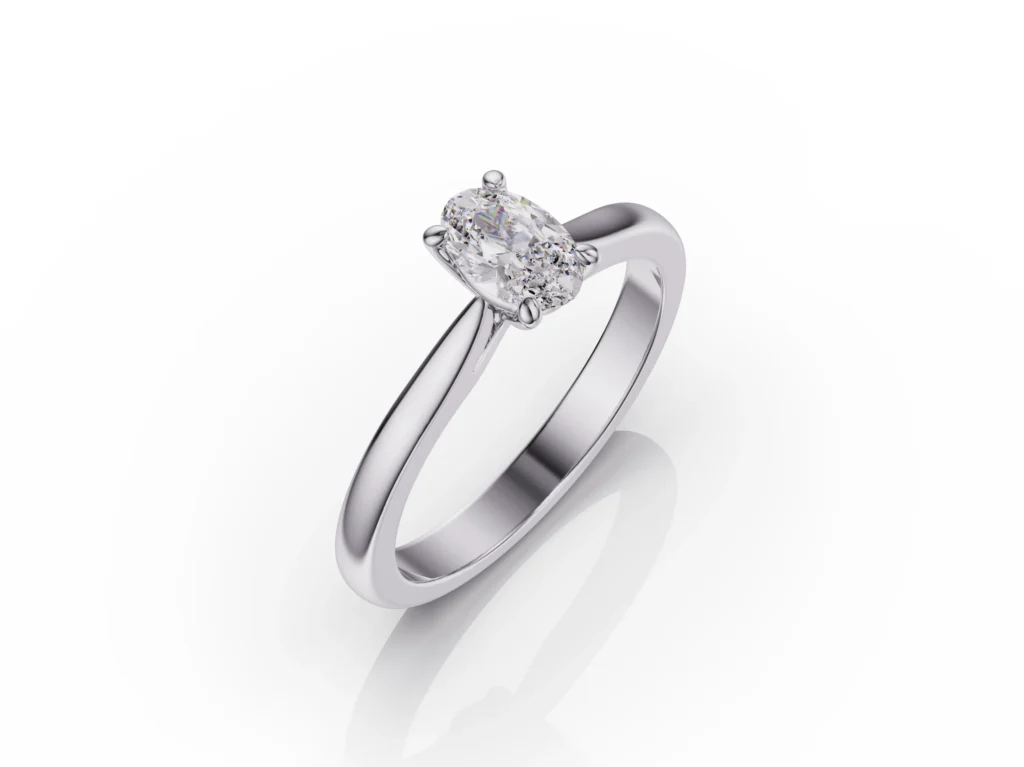 Solitaire Diamant - Bague de Fiançailles - Bijouterie Vitchi Casablanca