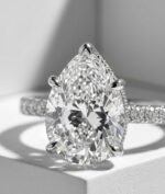 Bague Diamant Maroc – Or Blanc 18 Carats | Bijouterie Vitchi Casablanca